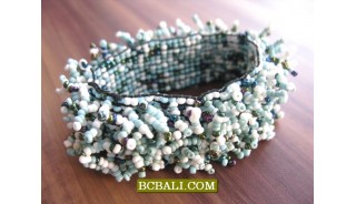 Fashion Bracelets Beaded Glass Stretching Designs 